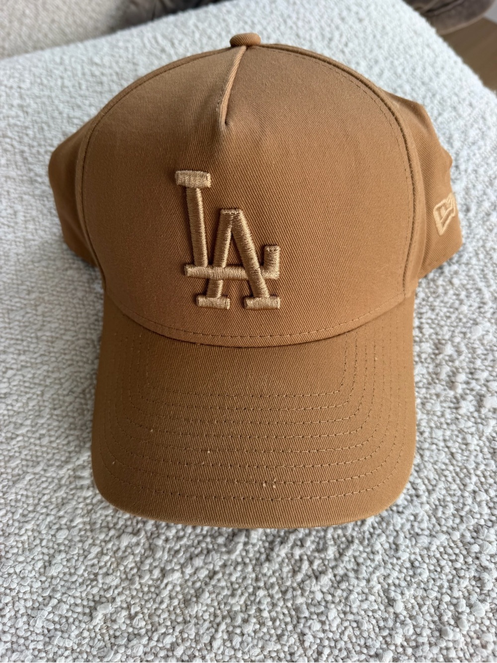 New Era LA Dodgers Snap Back Cap in Brown Tonal